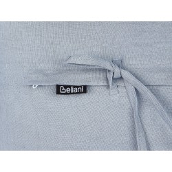 Zestaw 2 poduszek dekoracyjnych SASSAFRAS Len 30 x 45 cm Błękitny Jednolity