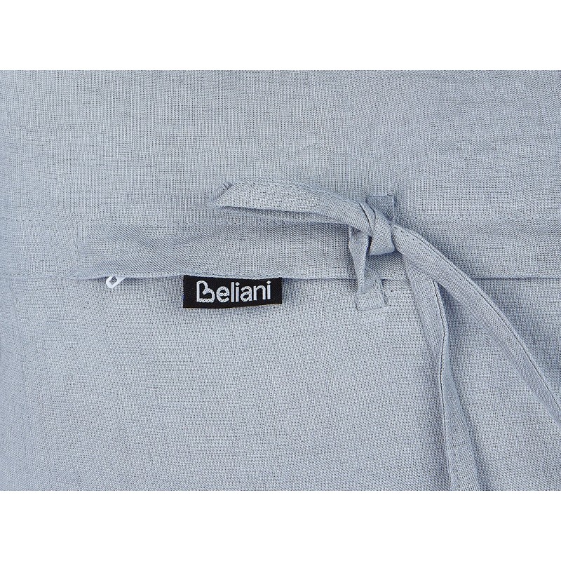 Zestaw 2 poduszek dekoracyjnych SASSAFRAS Len 30 x 45 cm Błękitny Jednolity