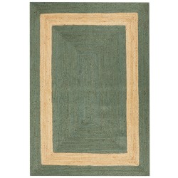 Dywan z juty 160 x 230 cm zielony KARAKUYU