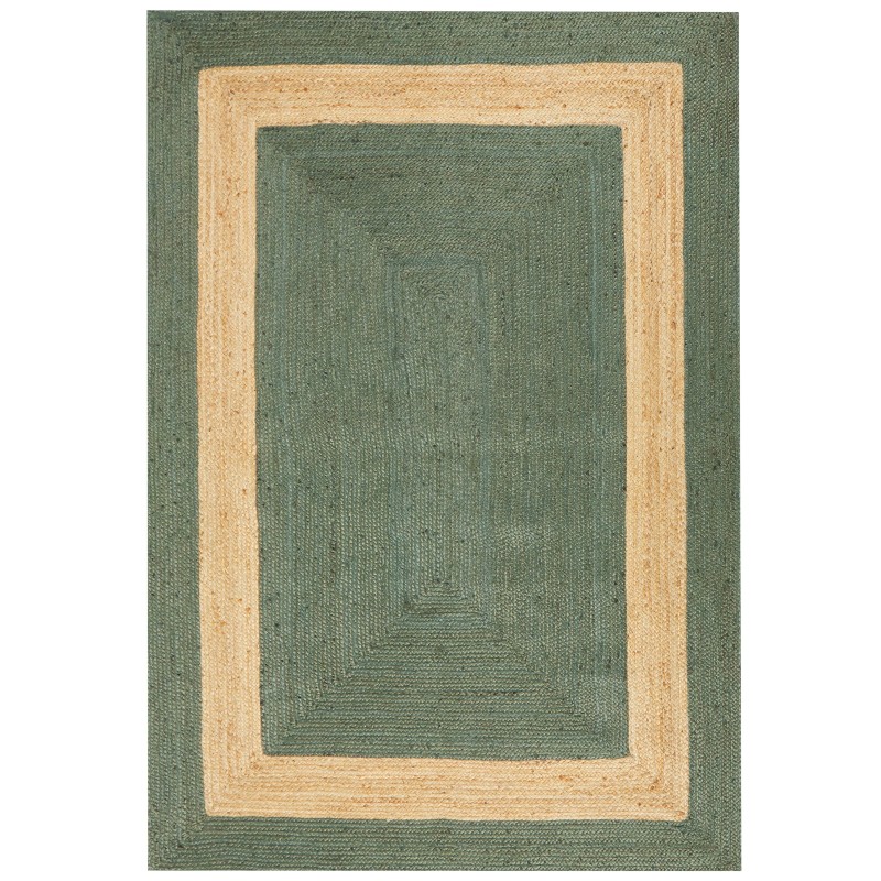 Dywan z juty 160 x 230 cm zielony KARAKUYU