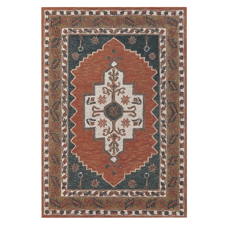 Dywan wełniany 140 x 200 cm wielokolorowy GELINKAYA