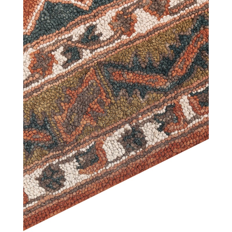 Dywan wełniany 140 x 200 cm wielokolorowy GELINKAYA