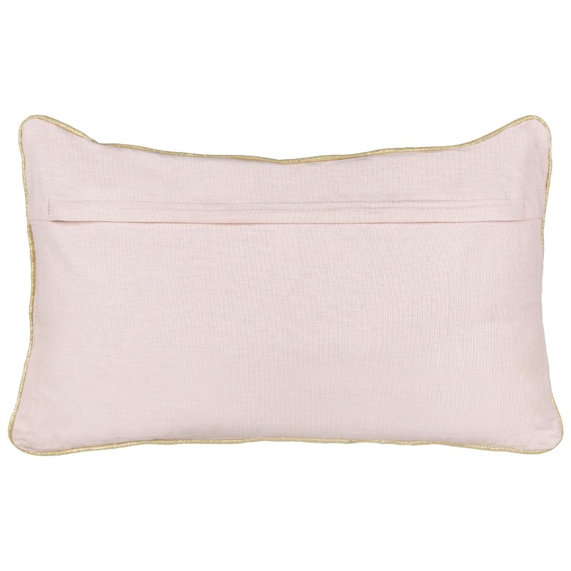 Zestaw 2 poduszek dekoracyjnych ALSOBIA Welur 30 x 50 cm Różowy Wzór świąteczny