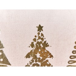 Zestaw 2 poduszek dekoracyjnych ALSOBIA Welur 30 x 50 cm Różowy Wzór świąteczny