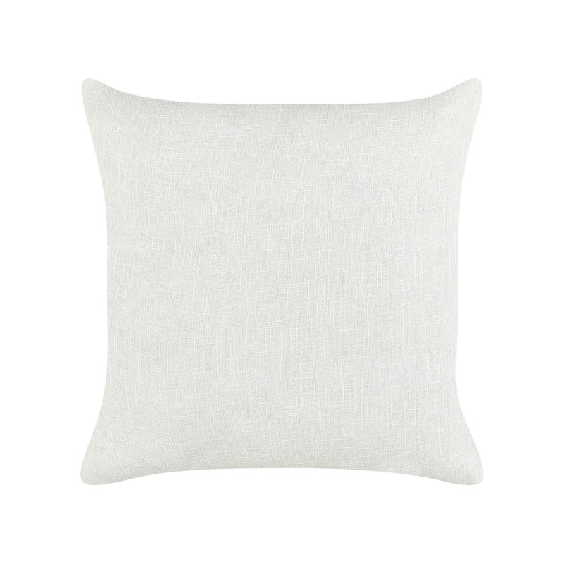 Zestaw 2 poduszek dekoracyjnych MILAS Len 50 x 50 cm Czarny/ biały W paski