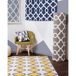 Dywan wełniany 160 x 230 cm szary ZILE