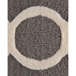 Dywan wełniany 160 x 230 cm szary ZILE