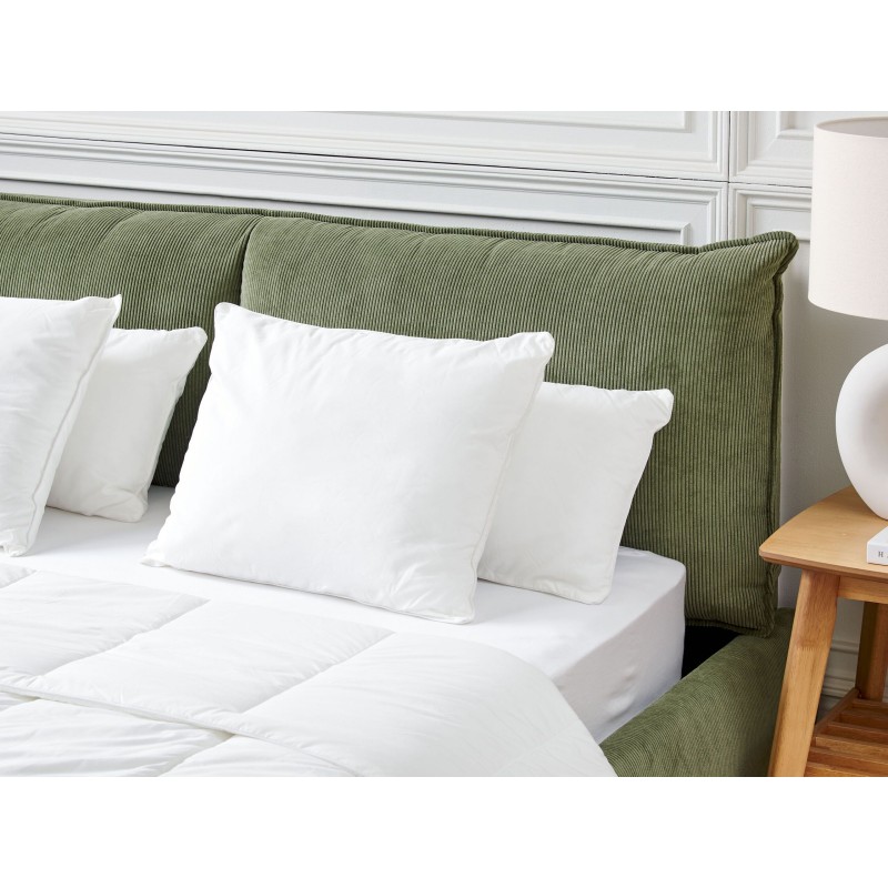 Zestaw 2 poduszek TRIGLAV Niska Poliester 50 x 60 cm Biały