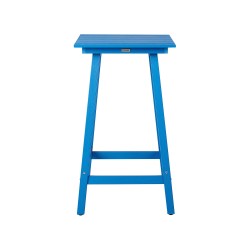 Stolik ogrodowy barowy ADIRONDACK 60 cm 59 cm Materiał syntetyczny Niebieski