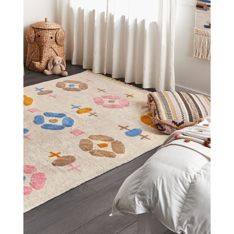 Dywan bawełniany 160 x 230 cm wielokolorowy DARAN