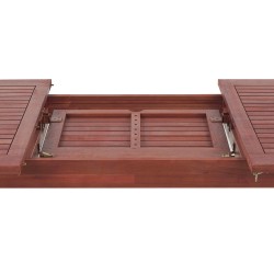 Stół ogrodowy rozkładany TOSCANA 160/220 cm 90 cm Drewno akacjowe Ciemnobrązowy