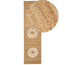 Dywan z juty 80 x 300 cm beżowy HATIPOGLU