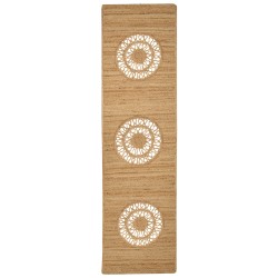 Dywan z juty 80 x 300 cm beżowy HATIPOGLU