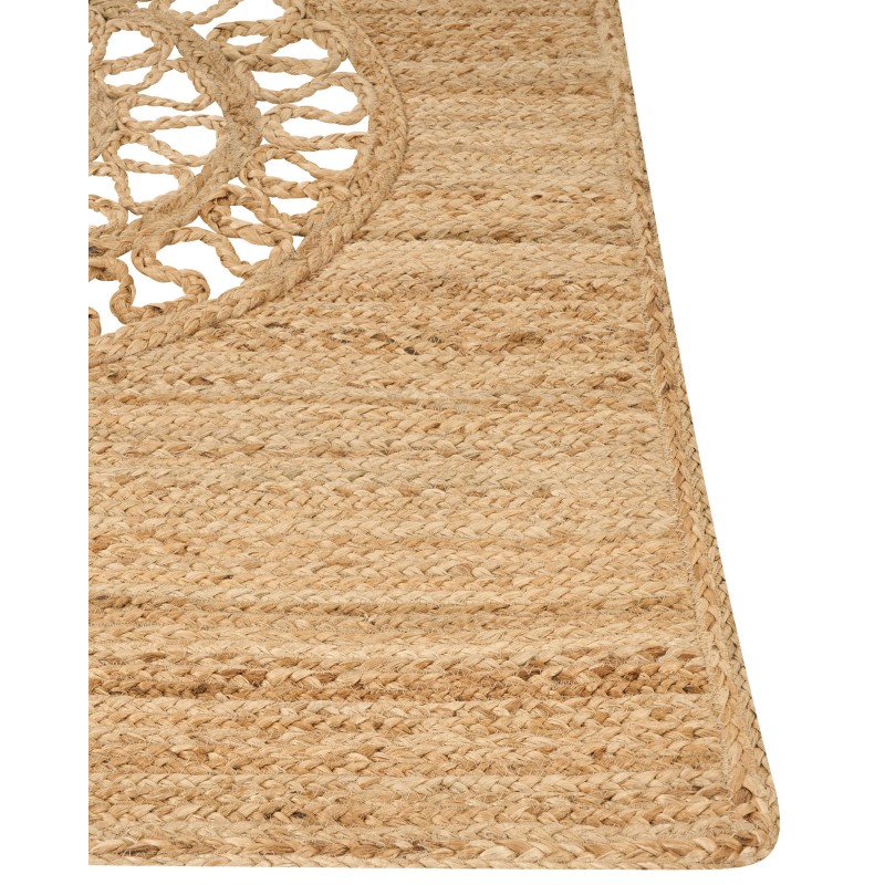 Dywan z juty 80 x 300 cm beżowy HATIPOGLU