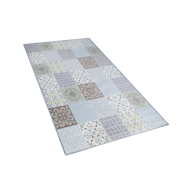 Dywan mozaika 80 x 150 cm wielokolorowy INKAYA