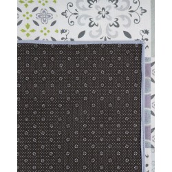 Dywan mozaika 80 x 150 cm wielokolorowy INKAYA