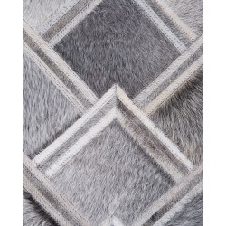 Dywan skórzany 160 x 230 cm szary AGACLI