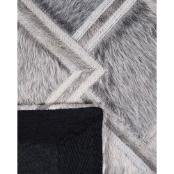 Dywan skórzany 160 x 230 cm szary AGACLI