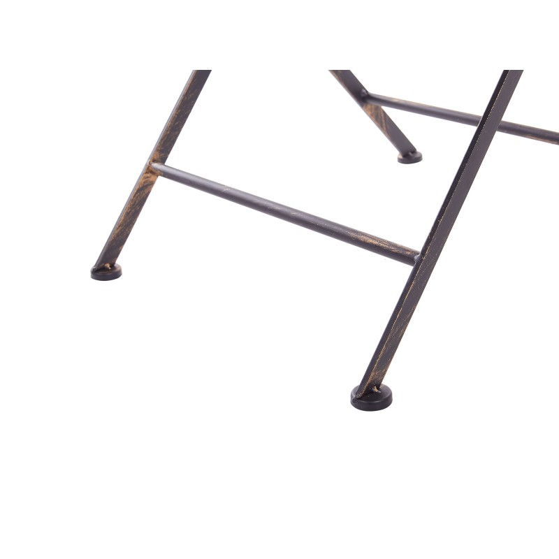 Stolik bistro BORMIO 70 cm 70 cm Metal Czarny