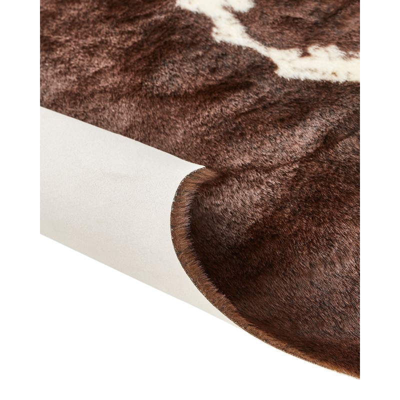 Dywan ekoskóra 150 x 200 cm brązowo-biały BOGONG