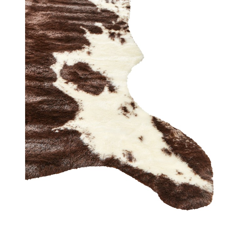 Dywan ekoskóra 150 x 200 cm brązowo-biały BOGONG