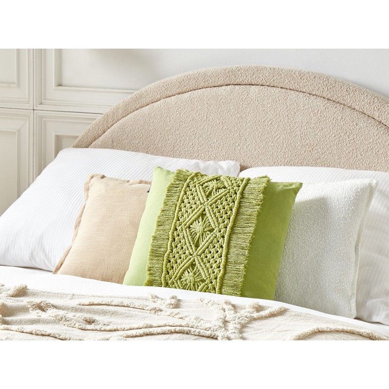 Zestaw 2 poduszek dekoracyjnych KALAM Bawełna 45 x 45 cm Zielony Wzór geometryczny