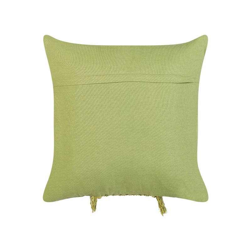 Zestaw 2 poduszek dekoracyjnych KALAM Bawełna 45 x 45 cm Zielony Wzór geometryczny