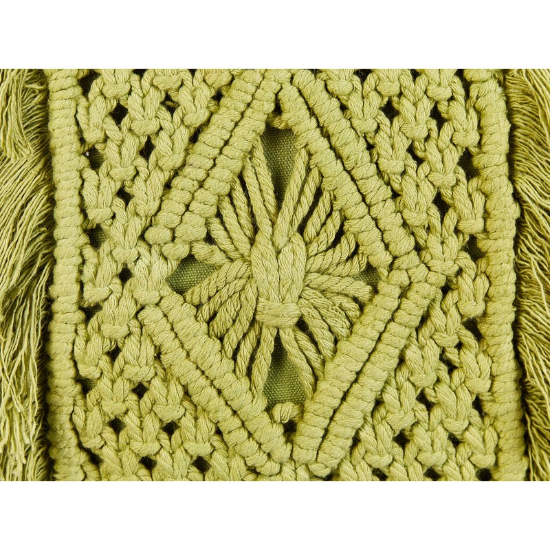 Zestaw 2 poduszek dekoracyjnych KALAM Bawełna 45 x 45 cm Zielony Wzór geometryczny