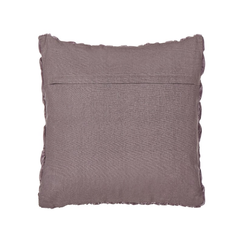 Poduszka dekoracyjna CHIRITA Welur 45 x 45 cm Fioletowy Jednolity