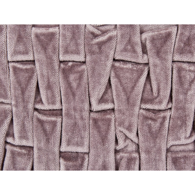 Poduszka dekoracyjna CHIRITA Welur 45 x 45 cm Fioletowy Jednolity