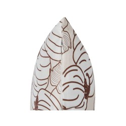 Poduszka dekoracyjna GOURD Welur 45 x 45 cm Beżowy Wzór roślinny