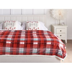 Koc FUDGE 150 x 200 cm Czerwony