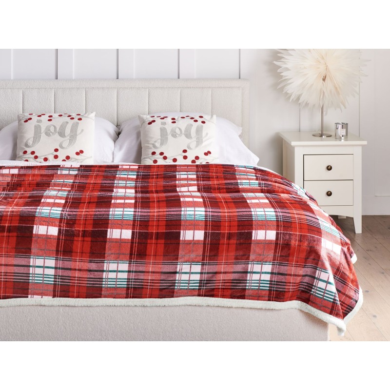 Koc FUDGE 150 x 200 cm Czerwony