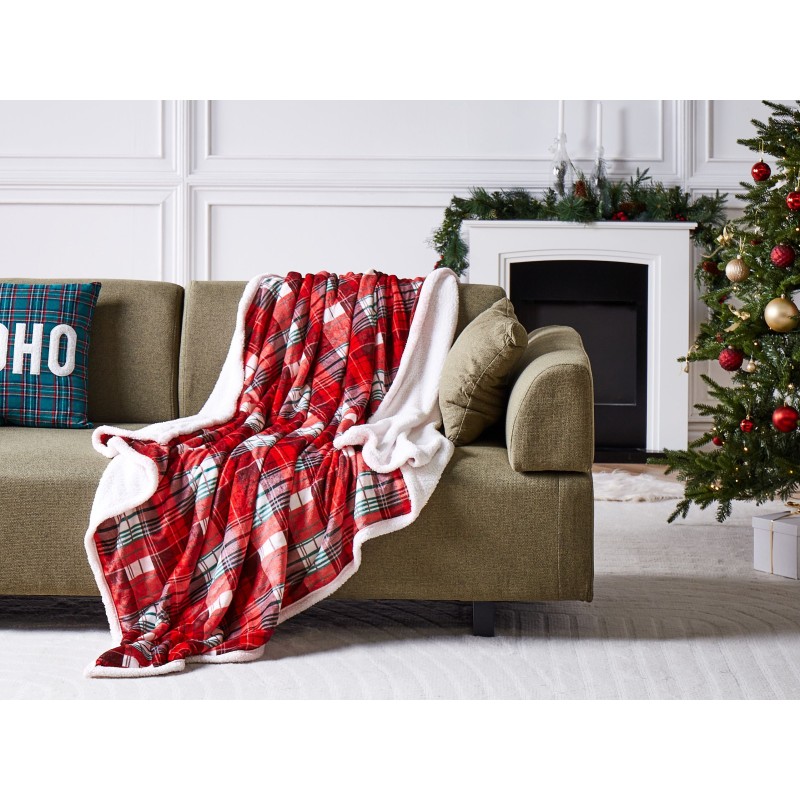 Koc FUDGE 150 x 200 cm Czerwony