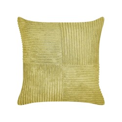 Zestaw 2 poduszek dekoracyjnych MILLET Sztruks 43 x 43 cm Oliwkowy Wzór geometryczny