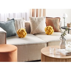 Poduszka dekoracyjna MALNI Boucle 19 x 19 cm Musztardowy Jednolity