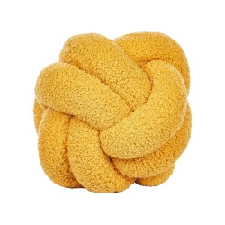 Poduszka dekoracyjna MALNI Boucle 19 x 19 cm Musztardowy Jednolity