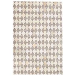 Dywan skórzany 160 x 230 cm beżowo-brązowy SESLICE