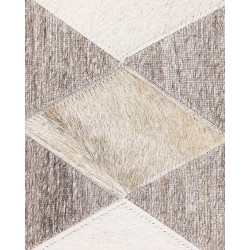 Dywan skórzany 160 x 230 cm beżowo-brązowy SESLICE