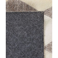 Dywan skórzany 160 x 230 cm beżowo-brązowy SESLICE