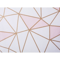 Zestaw 2 poduszek dekoracyjnych CLARKIA Bawełna 45 x 45 cm Różowy Wzór geometryczny