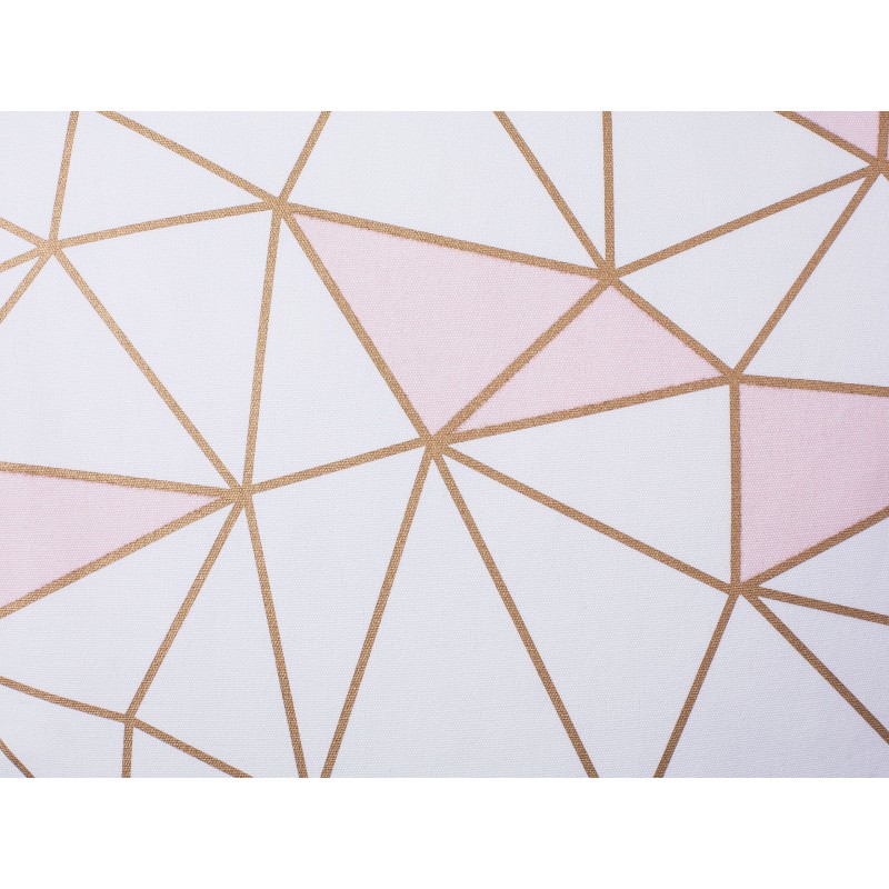 Zestaw 2 poduszek dekoracyjnych CLARKIA Bawełna 45 x 45 cm Różowy Wzór geometryczny