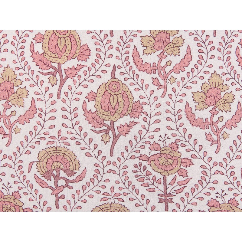 Zestaw 2 poduszek dekoracyjnych PICEA Welur 45 x 45 cm Czerwony Wzór kwiatowy