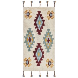 Dywan bawełniany 80 x 150 cm wielokolorowy DUZCE