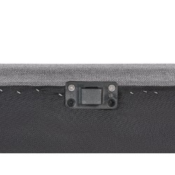 Sofa ogrodowa 3-osobowa lewostronna szara LORETELLO