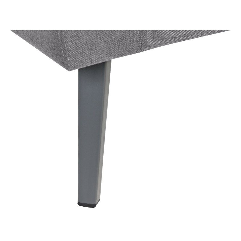 Sofa ogrodowa 3-osobowa lewostronna szara LORETELLO