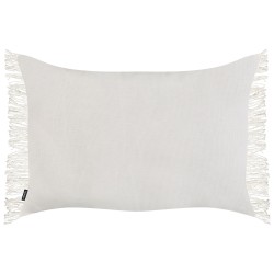 Zestaw 2 poduszek dekoracyjnych MABA Bawełna 50 x 35 cm Złamana biel Jednolity