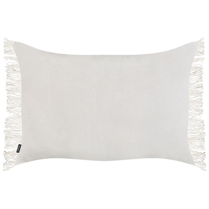 Zestaw 2 poduszek dekoracyjnych MABA Bawełna 50 x 35 cm Złamana biel Jednolity