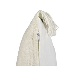 Zestaw 2 poduszek dekoracyjnych MABA Bawełna 50 x 35 cm Złamana biel Jednolity