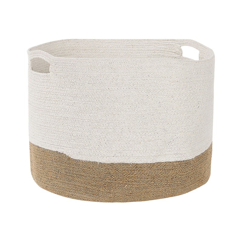 Zestaw 2 koszy KAHAN Bawełna Biały